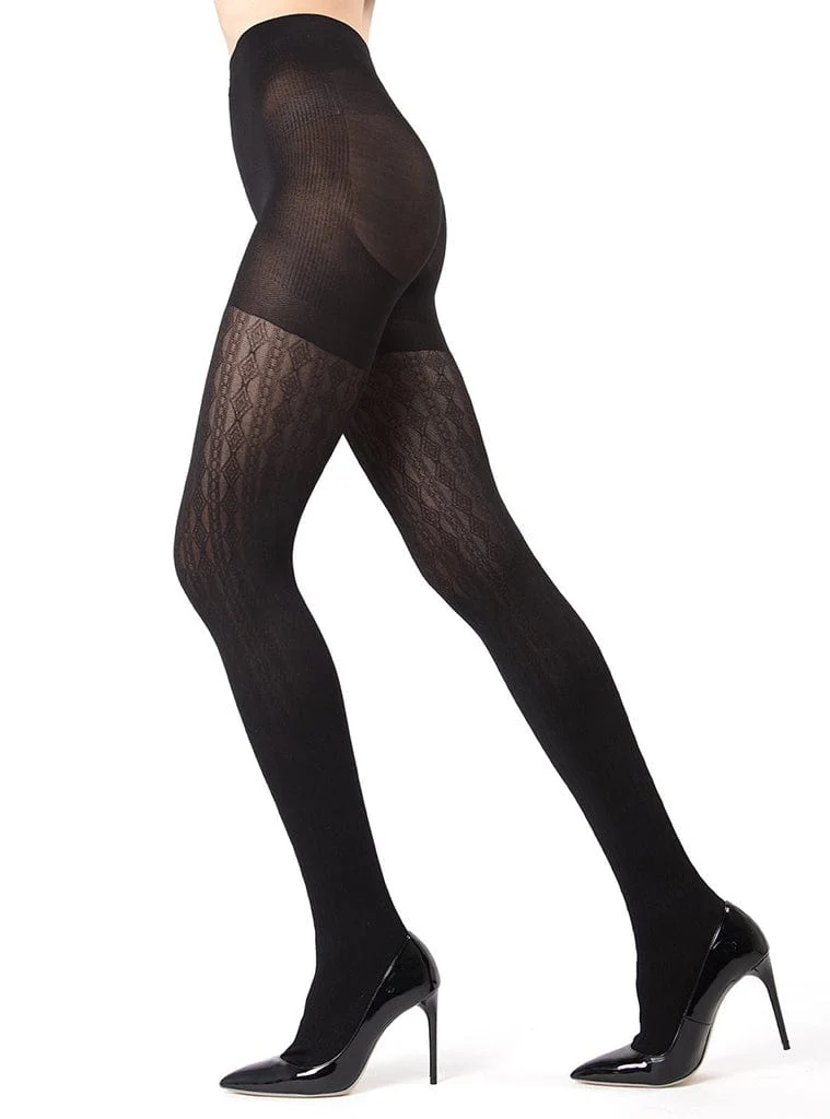 MeMoi Firmfit Diamonds Link Control Top Tights - Image 2