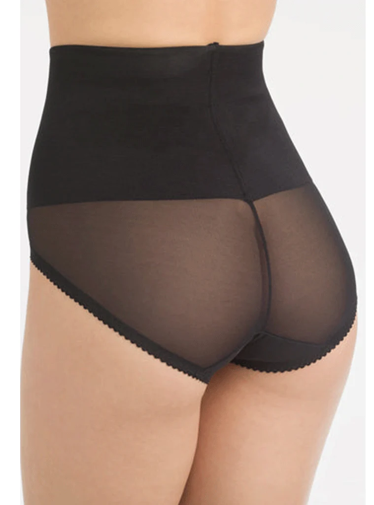 Rago High Waist Light Shaping Panty Brief - Black / White / Beige - Image 2
