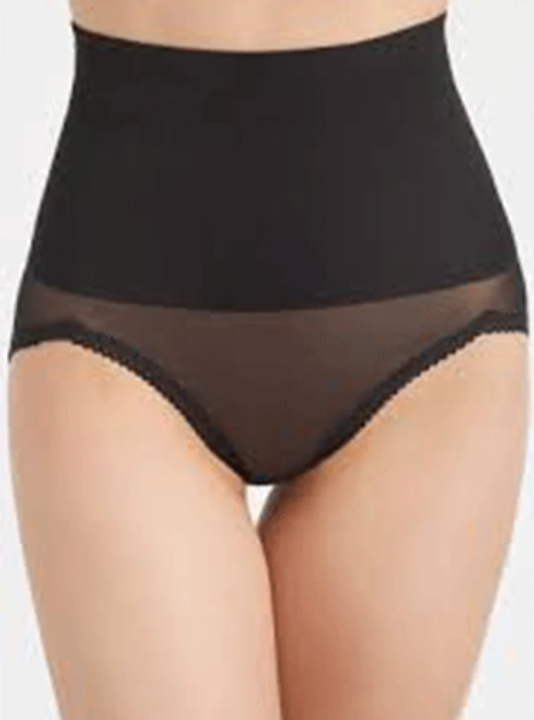 Rago High Waist Light Shaping Panty Brief - Black / White / Beige - Image 3