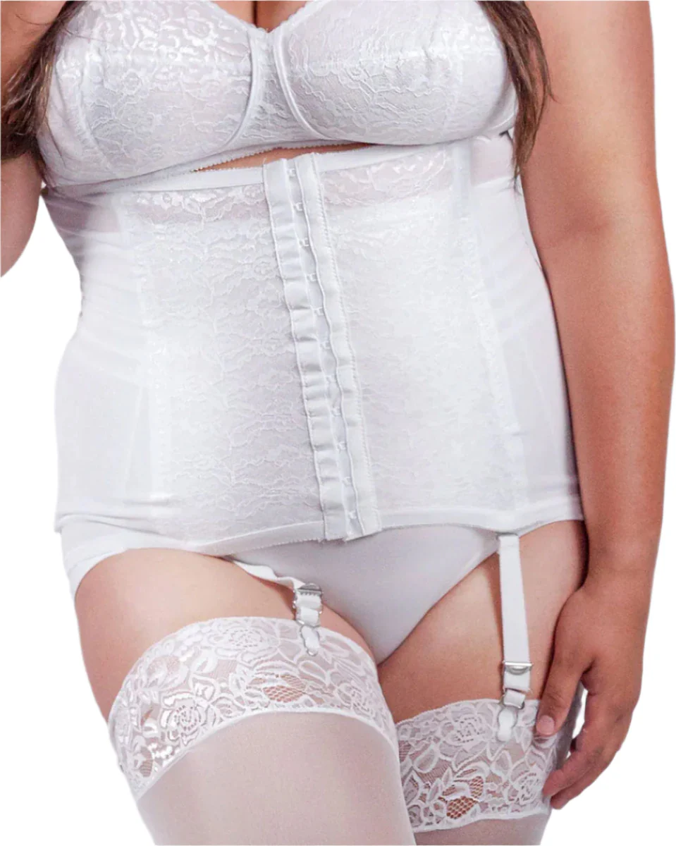 Rago Waist Trainer / Girdle With Garters Firm Shaping Black - Image 8