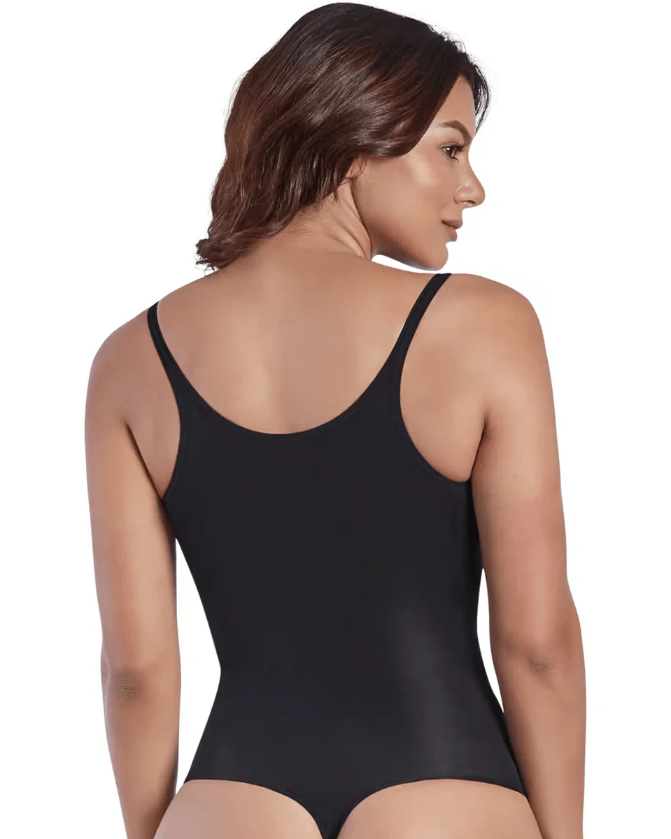 Final Sale Clearance Shaperlove Thermal Open Bust Thong Bodysuit - Image 3