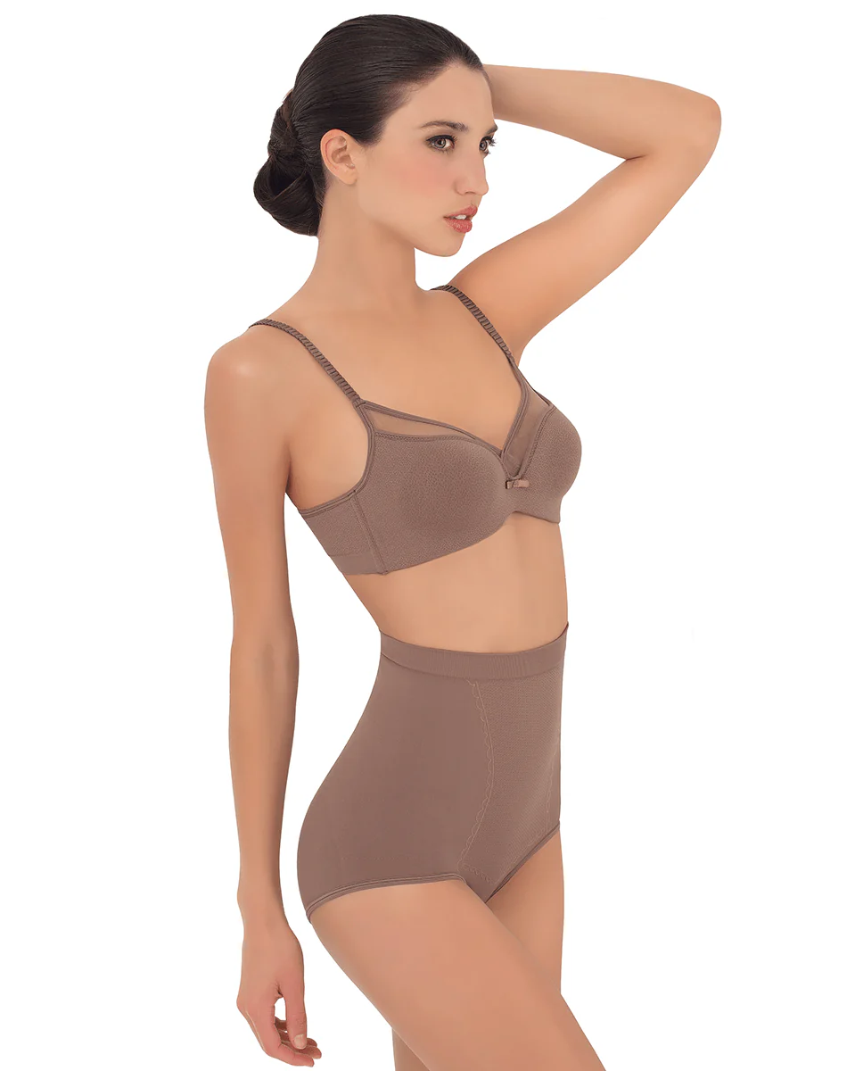 Siluet Anti Cellulite Seamless High-Waisted Shaper Briefs Scarlet - Image 4
