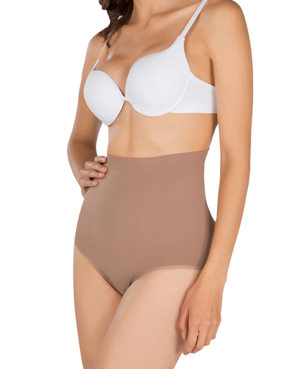 Siluet Anti Cellulite Seamless High-Waisted Shaper Briefs Scarlet - Image 5