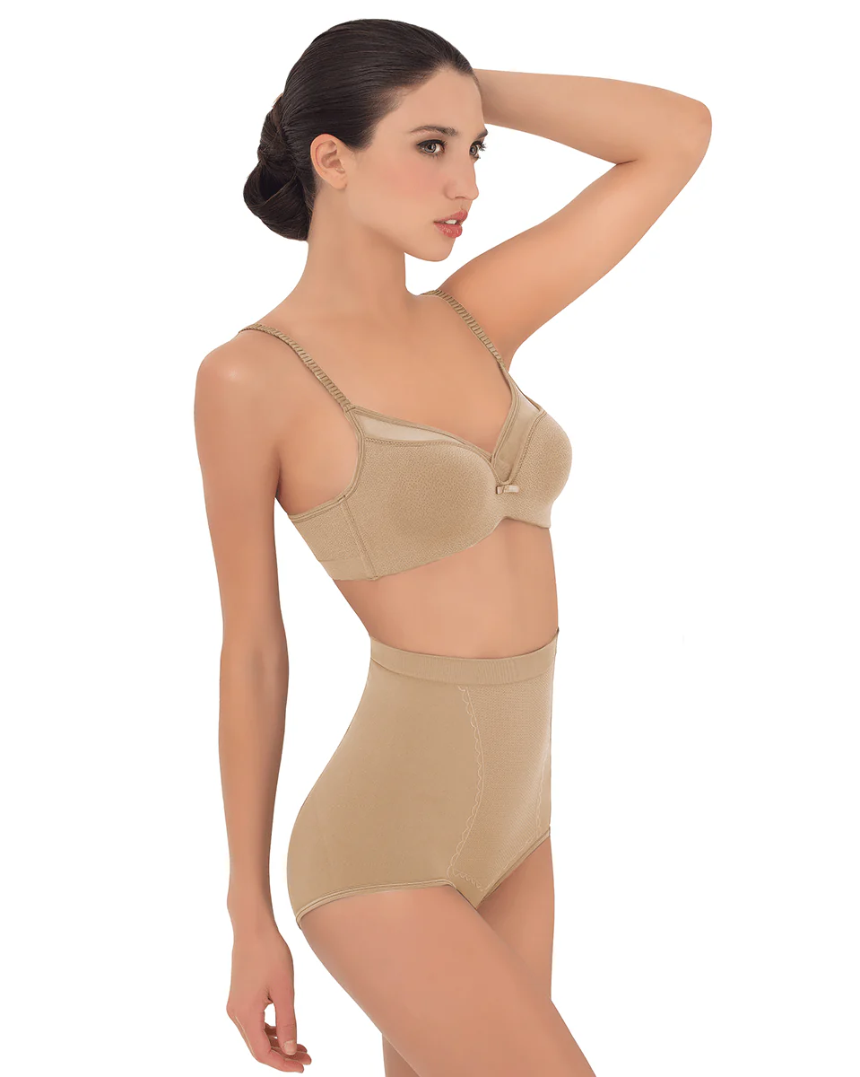 Siluet Anti Cellulite Seamless High-Waisted Shaper Briefs Scarlet - Image 7