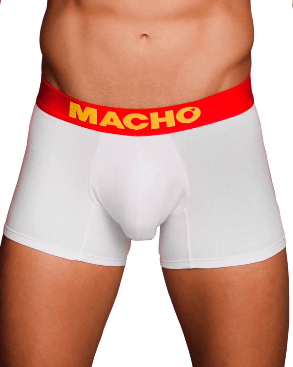 Siluet MACHO Men's Sport Medium Boxer - Black / White - Image 3
