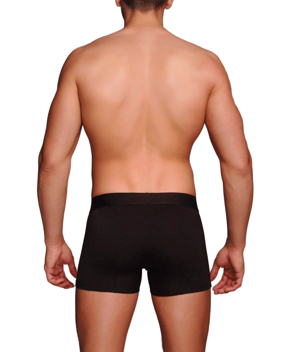 Siluet MACHO Men's Sport Medium Boxer - Black / White - Image 5