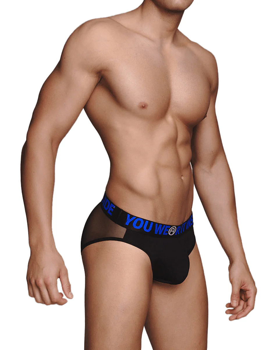 Siluet MACHO Men's X-Line Jockstrap - Black/White - Image 3