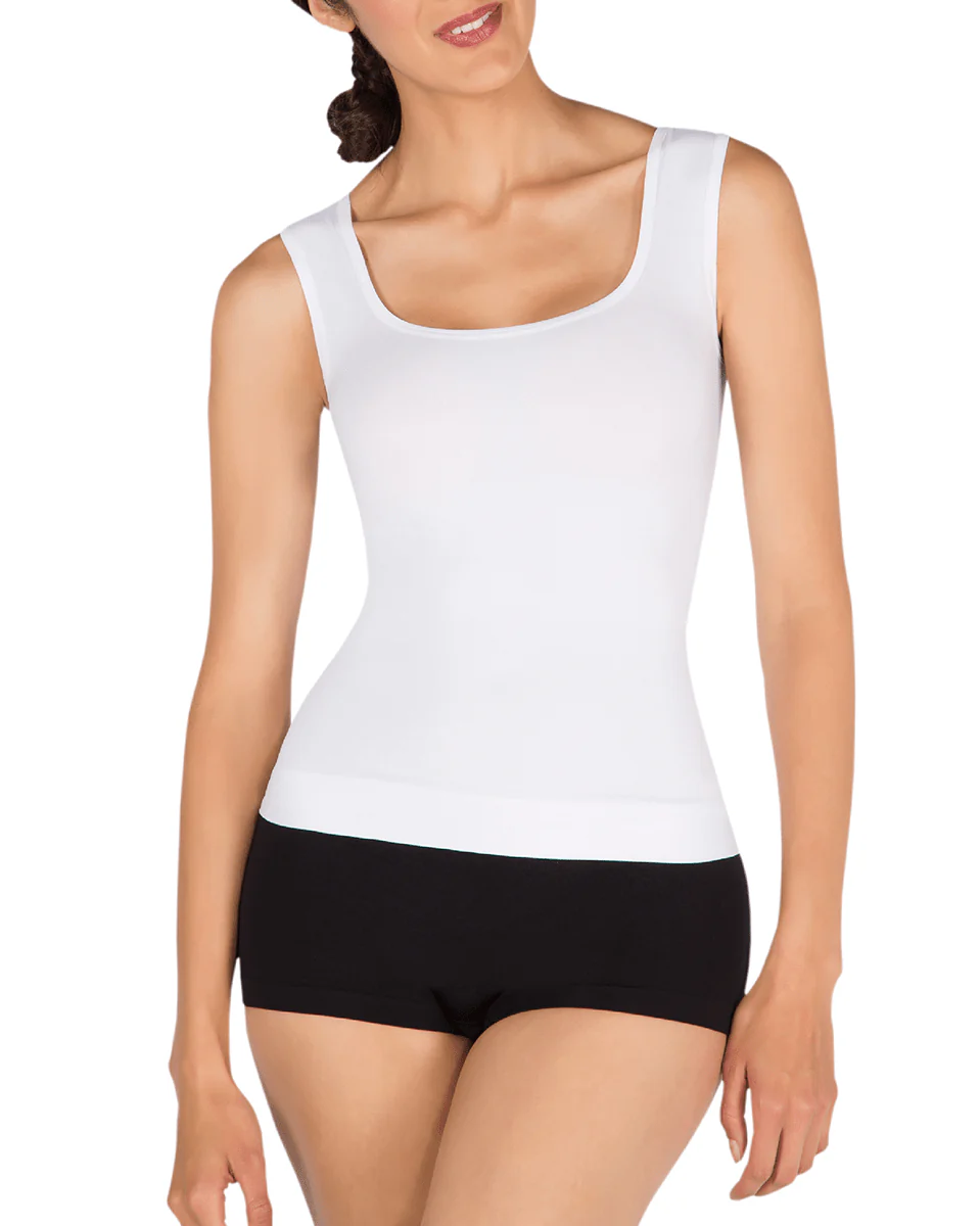 Siluet Seamless Shaper Tank - Blanco / Nova Piel - Image 3