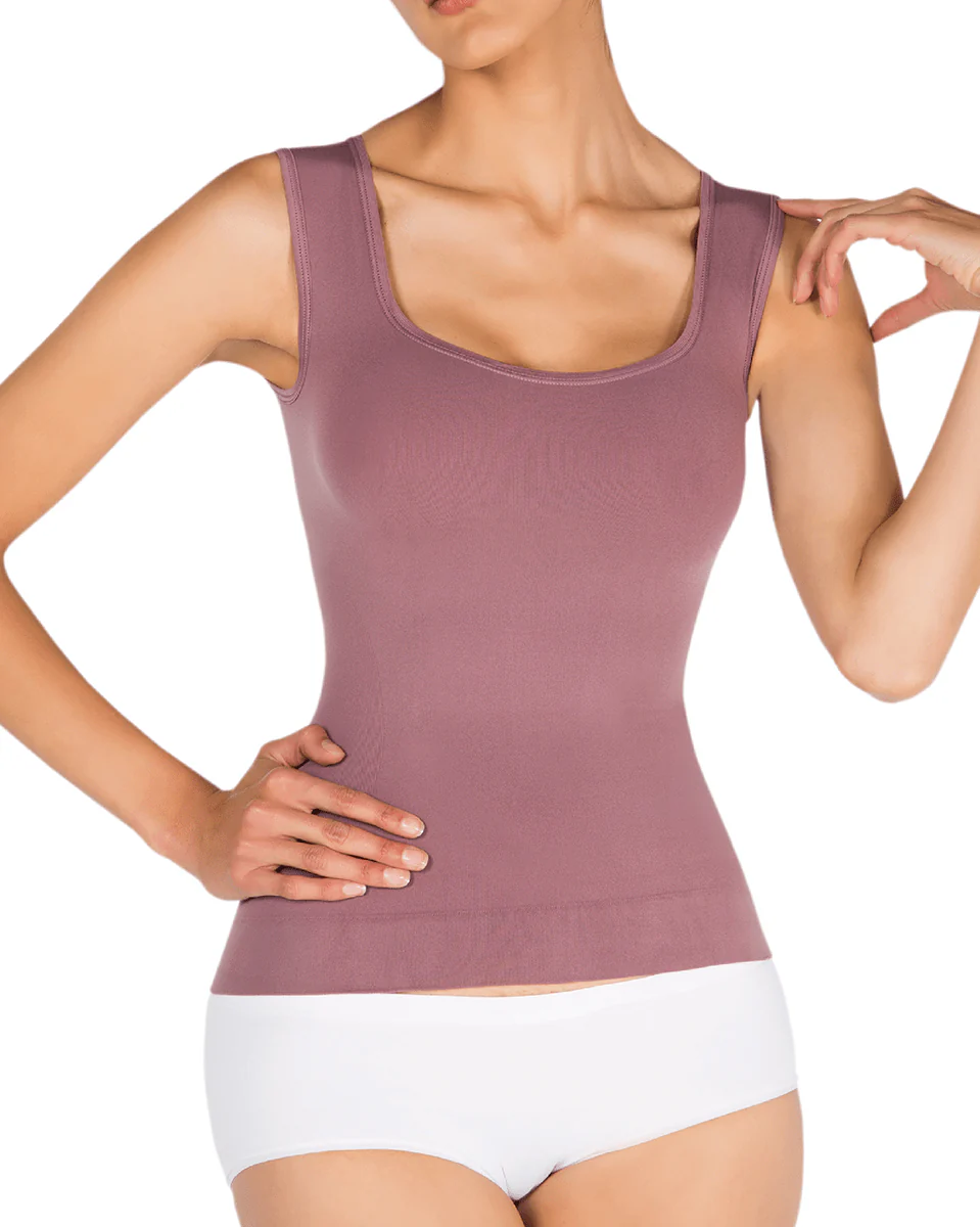 Siluet Seamless Shaper Tank - Blanco / Nova Piel - Image 6