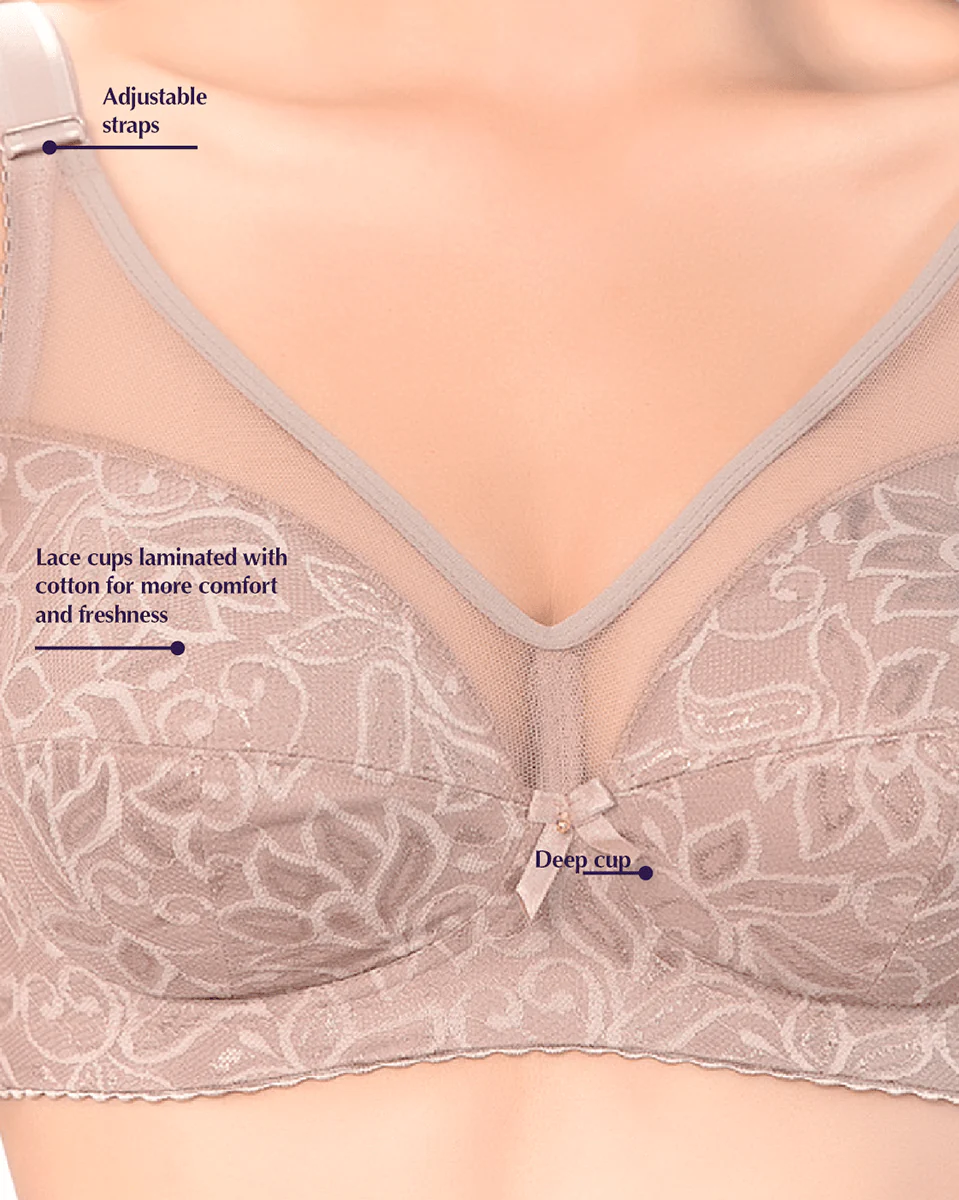 Siluet Wireless Comfy Control Bra in Lace - Image 5