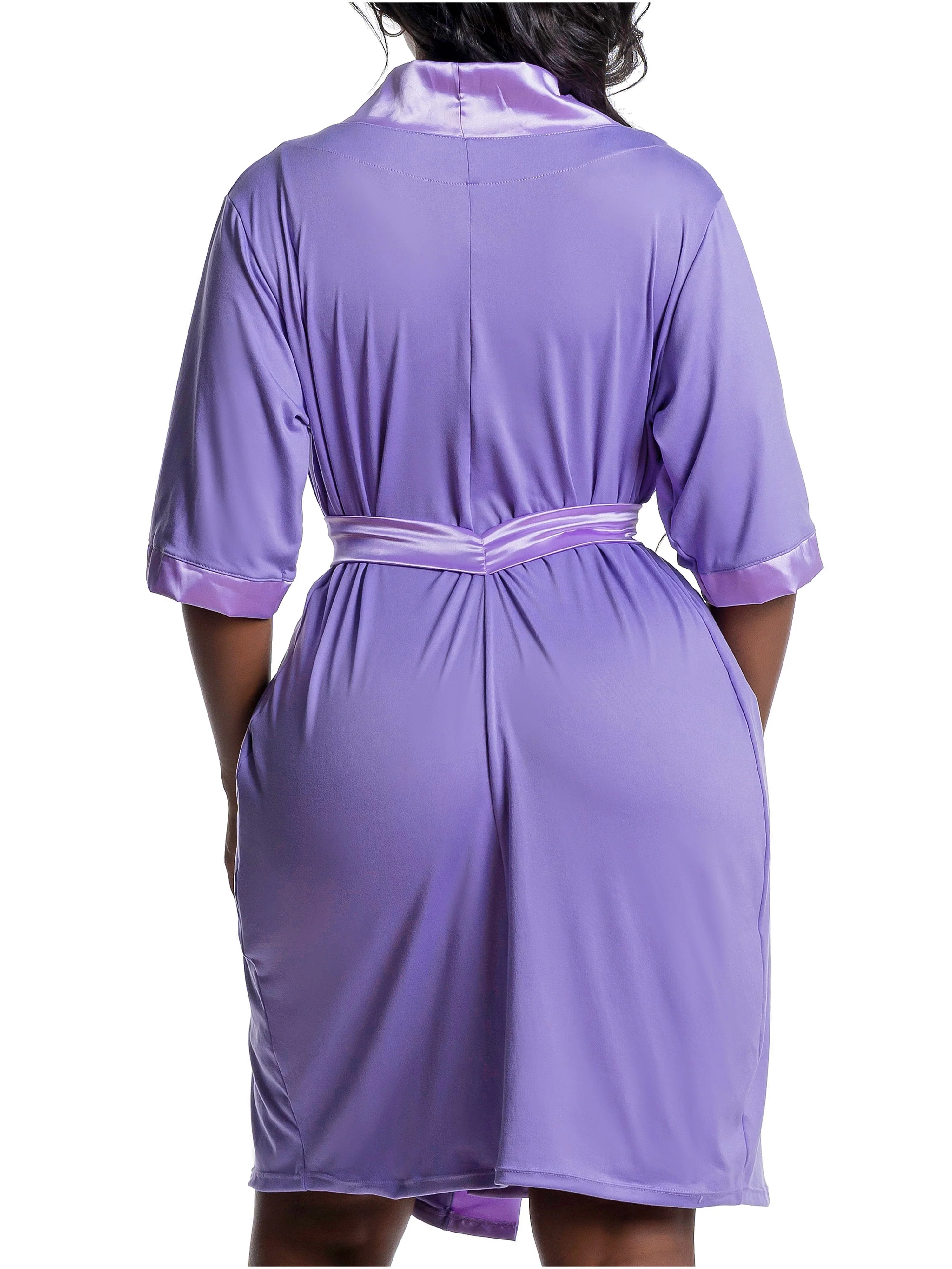 Snatched Body Accessories Post Surgery Recovery Night Gown Robe with Drain Pockets | ¾ Sleeves - Image 6