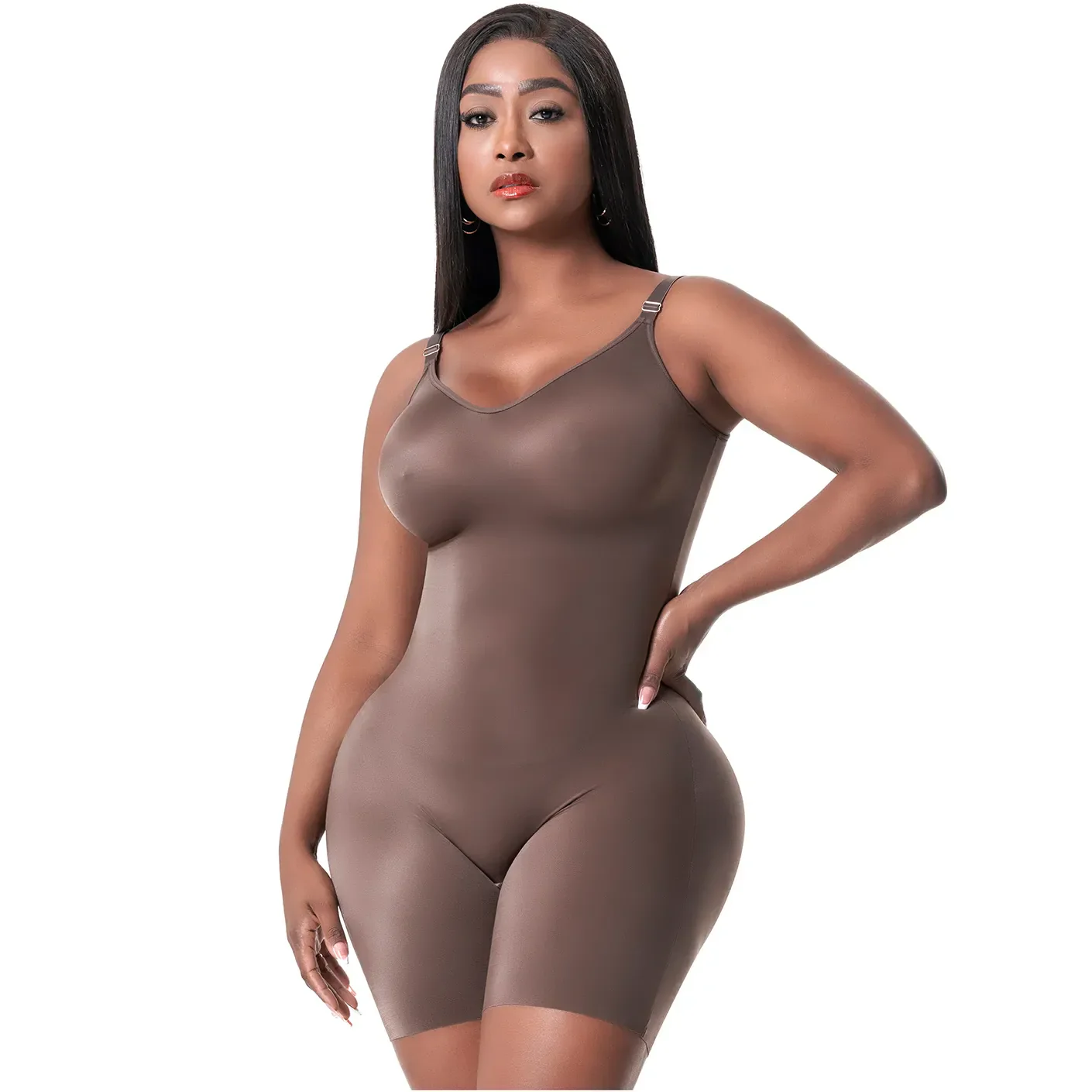 Snatched Body Tummy Control Shapewear Bodysuit for Women with Built-in Bra - Image 8