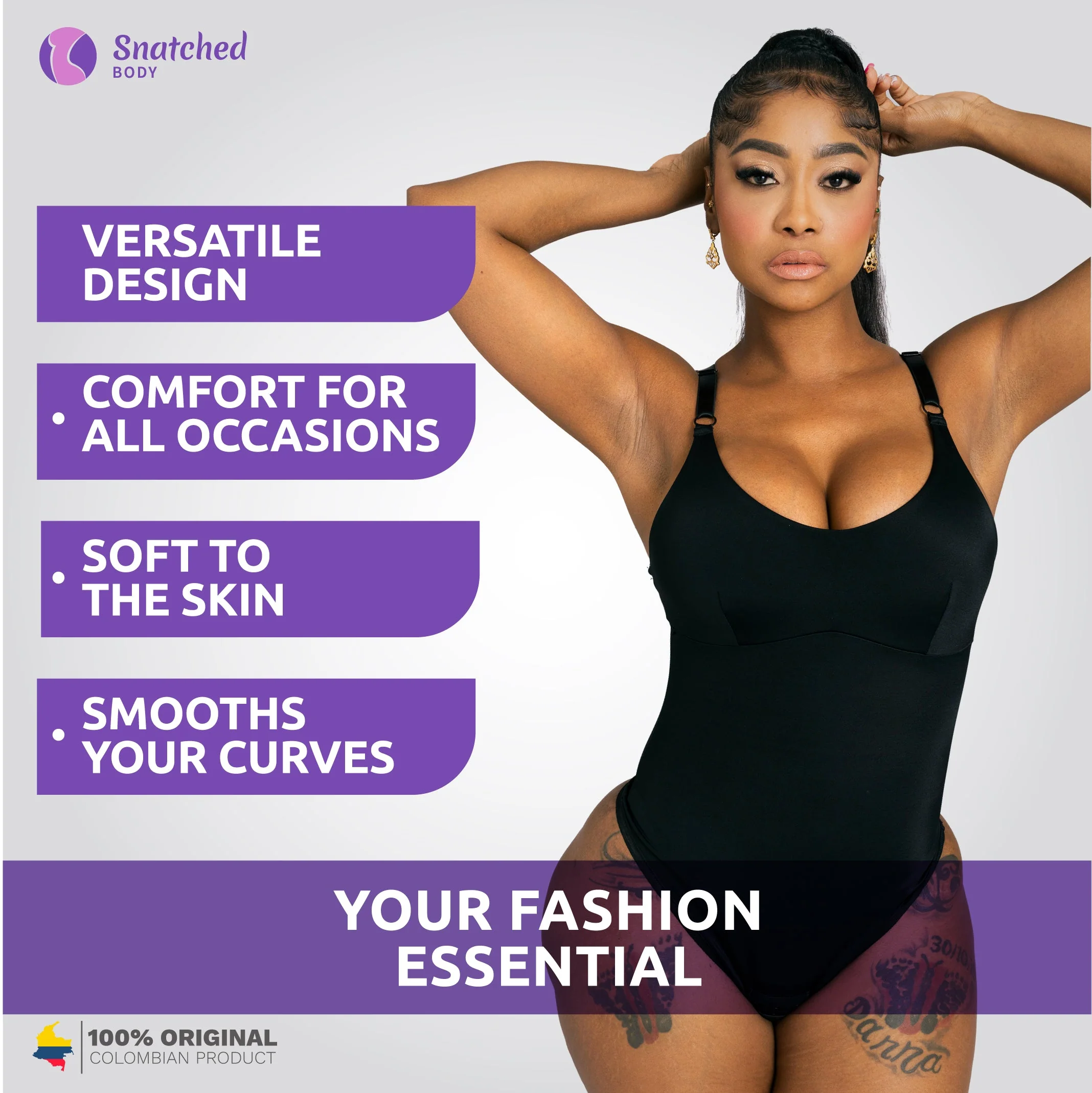 Snatched Body Bodysuit Tummy Control Thong Shapewear for Women - Image 5