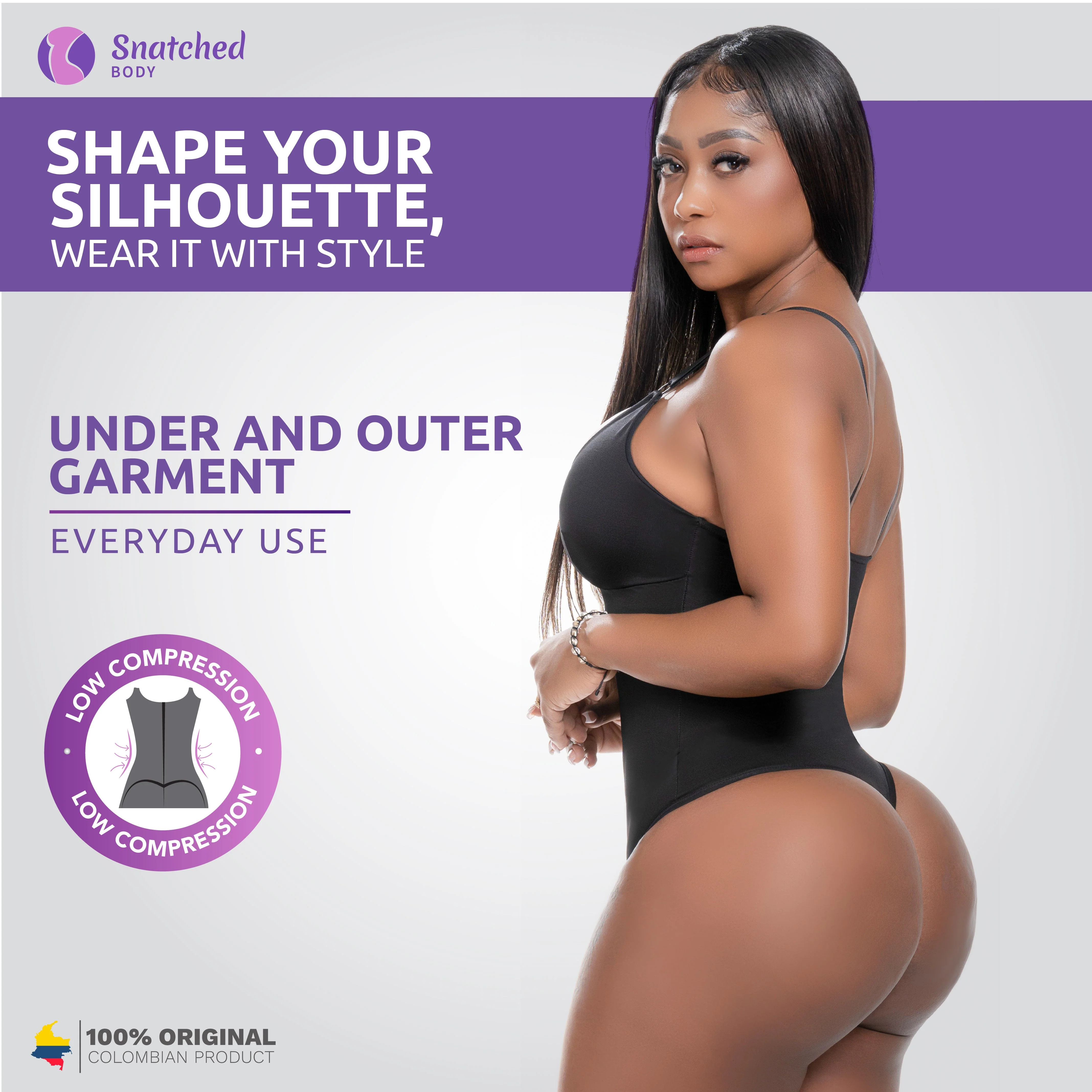 Snatched Body Bodysuit Tummy Control Thong Shapewear for Women - Image 6