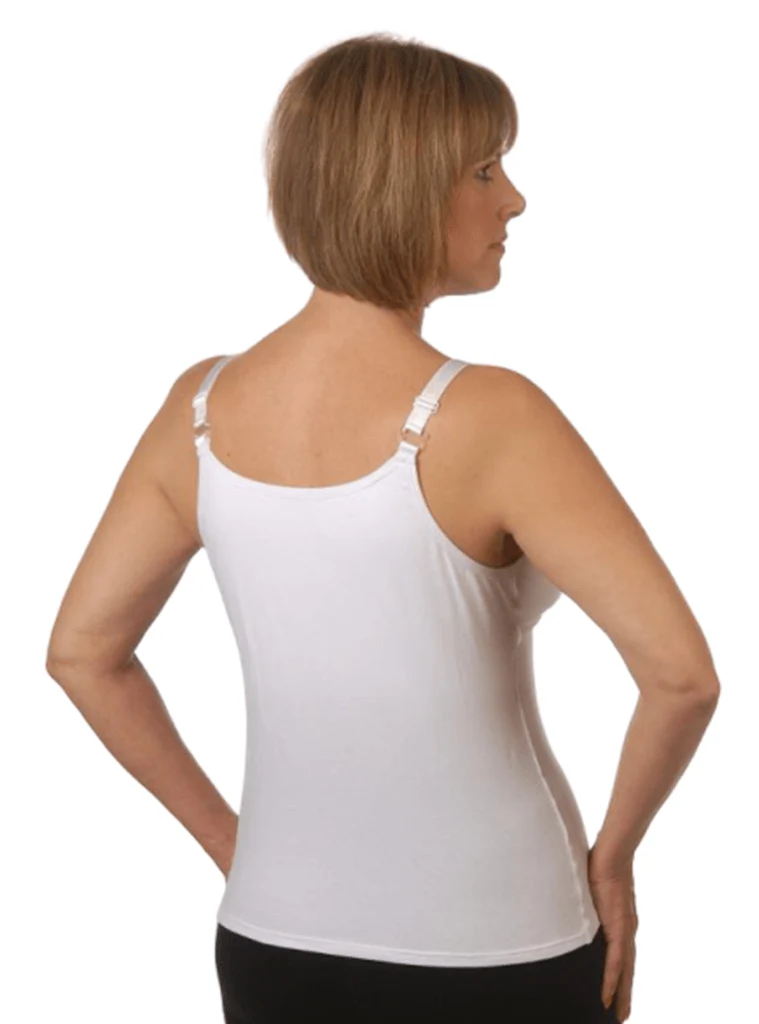 Wear Ease Beth Post-Surgical Camisole - White - Image 2