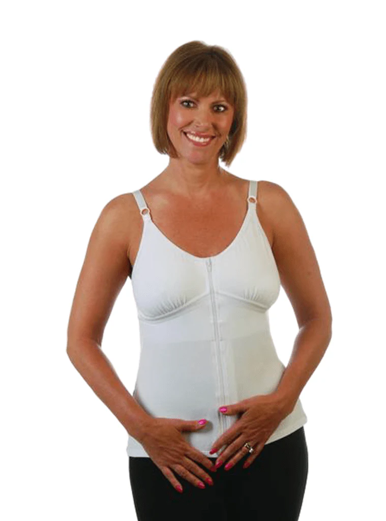 Wear Ease Beth Post-Surgical Camisole - White - Image 3